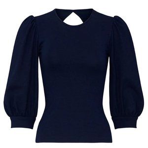 Amanda Uprichard Navy Jilly Top - Size Small